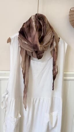 VREOVOR Tie-dye Scarf New Literary Style Thin Spring and Summer Shawl Clothing Outer Shawl Retro Fashion Trend