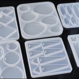 1pc Geometric Earring Pendant Silicone Mold Epoxy Resin Mould For DIY Ornaments Necklace Charms Jewelry Making Tools Accessories