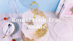 DIY Crystal Silicone Mold Three-layer Fruit Plate Tea Plate Disc Epoxy Resin Molds Cup Pad Mould For Resin Art Home Decoration