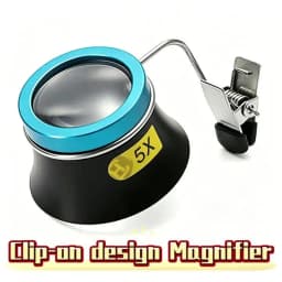 5X 10X 20X Eyeglass Magnifier Clip-On Eye Loupe Magnifying Glass Portable Eyepiece Process Operation for Watchmakers Repair Tool