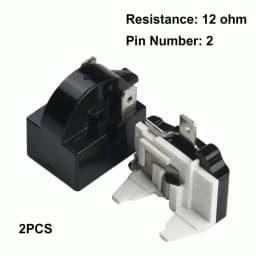 1 Set Refrigerator PTC Starter Relay Replacement Compressor Overload Protector For Mini Fridges Coolers Easy To Install