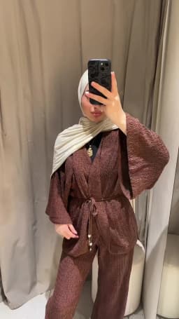 Tie Front Textured Women Set V-Neck Loose Set Wide Sleeve Drawstring Pants Casual Lounge Solid Color 2 Piece Outfits For Daily
