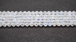 Natural Blue Flash Moonstone Beads High Quality Round Loose Spacer Gemstone For Jewelry Making Diy Bracelet Necklace Accessories
