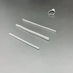 5 Pack Ring Size Adjuster - with 3 Sizes Clear Ring Sizer Adjuster for Loose Rings,Spiral Silicone Tightener Set