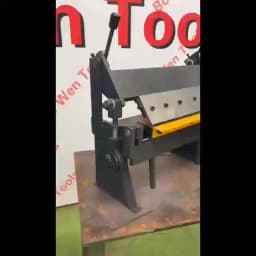 Manual Sheet Shear Brake Roller Bending Machine Metal 135 degrees Max 305mm