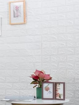 70cm*2m 3D Soft Foam Brick Wallpaper Sticker Roll DIY Self Adhesive Living Room Home Kitchen Bathroom Decorative Wall Paper