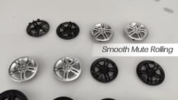 8Pcs Silver Luggage Wheel Replacement with Screw Travel Luggage Wheels Replacement Suitcase Parts 60mm Axles Caster Wheel Repair