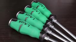 LAOA 1pcs Phillip Screwdriver With Magnetism Slotted Screwdrivers 58HRC Alloy Steel with Tap Function