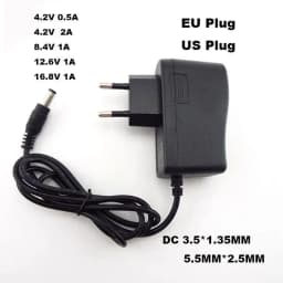 AC 100-240V DC 4.2V 8.4V 12.6V 16.8V 1A 1000MA Power Supply Adapter 8.4 12.6 16.8 V Volt Charger for 18650 Lithium Battery U26 V