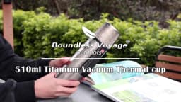 Boundless Voyage Titanium Vacuum Cup Insulated Water Bottle Sports Water Bottle Large Capacity 510ml Ti3011D