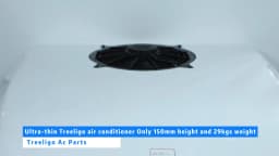 Treeligo Ultra-thin Car RV Rooftop Air Conditioner 12V 24V Electric Ceiling Overhead Air Conditioning For Motorhome Camper Van
