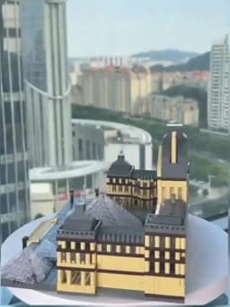 3377PCS Louvre Model Building Blocks World Famous Attractions Architectural Model Bricks Desktop Decoration Toys Gifts For Adult