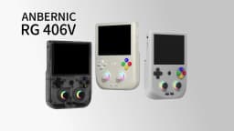 Anbernic RG406V Retro Handheld Game Console 4’’ IPS Touch Screen Android 13 Unisoc T820 Game Player 5500mAh RGB Light 3D Hall Joystick Supports WIFI Bluetooth 1080p Display Port Output