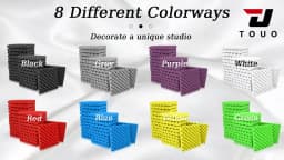 TOUO Acoustic Foam Fireproof Soundproofing Sponge 6/12/24/48 Pcs Egg Crate Soundproof Foam Studio Home Sound-absorbing