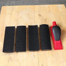 4 in 1 HIFESON 70x198mm Handheld Sanding Block Hand Vacuum Sander 5pcs set Polishing Abrasive Block Manual Grinding Tools