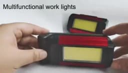 2026 Portable COB Magnetic Work Light Rechargeable LED Flashlight Super Bright Camping Waterproof Car Repair Lamp with Brackets