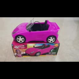 61/1pcs Set Cool 2-Seater Vehicle Pink Car with Stylish Travel Clothes and Accessories for Doll Christmas Gift,Dollhouse