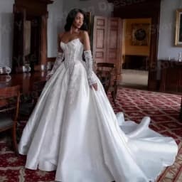 Elegant A Line Women's Lace Applique Wedding Dresses Vestido De Novia Long Sleeve Backless Bride Gowns Customized Robe De Mariée