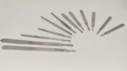Extra Long Stainless Steel Surgical Knife Handle, 3 # 4 # 7 # 9 # Round Knife Holder for Hobby Carft Carving Model DIY blade