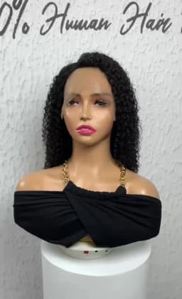 Deep Curly Transparent Lace Front Human Hair Wigs For Women Human Hair Natural Black Brazilian Cury Human Hair Wigs Pre Plucked
