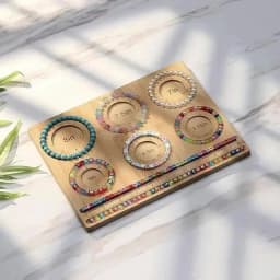 Bamboo Beading Board Imperial Measurements Marked Bracelet Sizer Jewelry Design Mat for Jewelry Bracelet Making DIY Craft