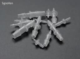 5~200pcs 4~12mm To 2.4~9mm PE Plastic Pagoda Reducing Direct Connector Aquarium Tank Air Pump Adapter Irrigation Pipe Hose Joint