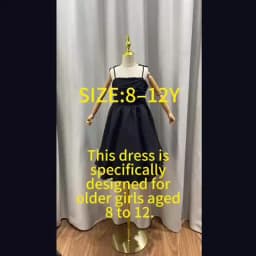 Kids Set Solid Pink Tiered Sling Princess Dress Sweet Style Tween Girls Dress Birthday Party Dating Clothes