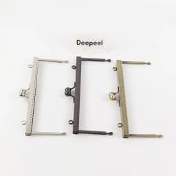1/2/5Pcs Deepeel 19cm Embossed Square Metal Handle Purse Frame Kiss Clasp DIY Bags Sewing Brackets Wallet Handles Accessories