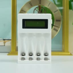 PUJIMAX 4 Slots 1.2V Smart Battery Charger LCD Display For AA/AAA NiCd NiMh Rechargeable Battery Portable Fast Charging Adapter