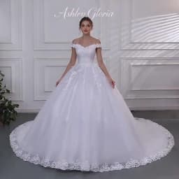 Long Sleeve Wedding Dresses Cheap Wedding Dress Pure White Wedding Dresses With Train Customized Brides Party Dress 2025 New