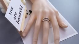 PANJBJ  925 Sterling Silver Double Layer Ring for Women Girl Gift Geometry Hollowing Out Minimalism Fashion Jewelry Wholesale