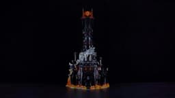 Hprosper LED Light For 10333 Lord of the Rings: Barad Dur Sauron Dark Tower Castle Decorative Lamp (No Lego Building Blocks)