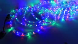 220V LED Strip Light With UK Power Plug Round 2-wire Outdoor IP67 Waterproof Christmas Decoration Led Lamp Ribbon Home Decor