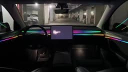 18 In 1 Full Color Streamer Car Ambient Lights RGB 64 Color Universal LED Interior Hidden Acrylic Strip Symphony Atmosphere Lamp