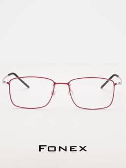 FONEX Titanium Glasses Frame Men Brand Design Square Korean Japaness Ultralight Eyeglasses Morten Screwless Denmark Eyewear 5913