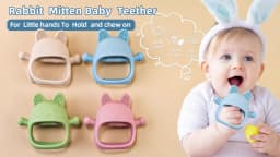 Baby Teether Chick Gloves Teether Silicone Anti-eating Hand Molar Stick Massage Gums Baby Anti-biting Teether Baby Accessories