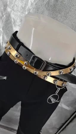 Punk Michael Jackson BAD Pants Trousers and Belt in1990'S