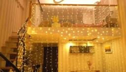 New LED Icicle Curtain String Light 3x3M EU Plug 8 Modes Christmas Garland Fairy Lights for Wedding Party Garden Home Decoration
