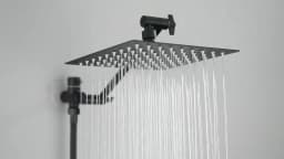 Concealed Shower Set Two-In-One Shower Set, Long Hose, 8/10-inch High-Pressure Rainfall Shower Head Rainfall Bath Shower