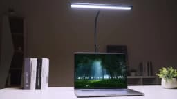 LED Desk Lamp for Office Home, Eye-Caring Desk Light Lamp with Stepless Dimming Adjustable Flexible Gooseneck And Light Color