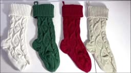 Christmas Stocking Personalized Christmas Knitted Stocking Gift Bag Hanging On The Bedhead/Christmastree Christmas Socks Pendant