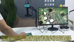 NICE-Power 48MP 4K Digital Microscope,Ultra High Resolution HDMI USB Microscope Camera 150X Lens for Industrial QC PCB Soldering