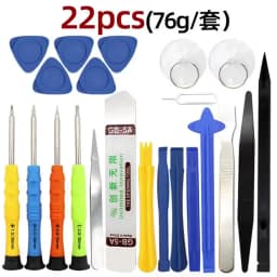 22 in 1 Mobile Phone Repair Tools Disassemble Repair Kit for iPhone Screwdriver Combination Skid Multi Function Disassembly Set