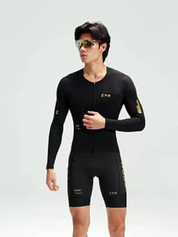 EVR Spring and Summer Men's Cycling Jersey Long Sleeve Cycling Shirt Men's Quick-Drying Breathable Road Mountain Cycling Top