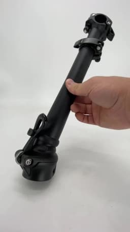 Litepro 412 E-Bike Electric Folding Bike Stem Outward/Right Folding Double Section Adjustable Stem 25.4mm Handlebar 28.6mm Fork