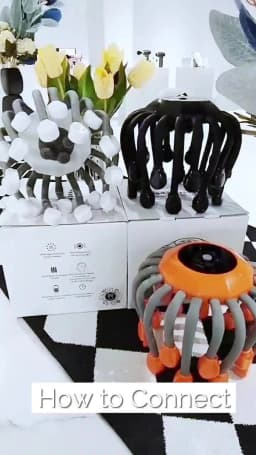 Electric Head Massager 24 Heads Octopus Massager 5 Modes Scalp Massager 360° Free Rotation Lightweight Wireless Use
