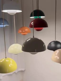 23cm Creative Chandelier Bedroom Study Restaurant Pendant Lights Decorative Lamp Multi-color Optional Modern Bud Indoor Lighting