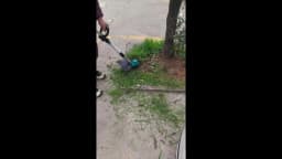 Gisam 10Inch Brushless Electric Lawn Mower Foldable Cutter Cordless Garden Grass Cutting Trimmer Tool For Makita 18V Battery Pin