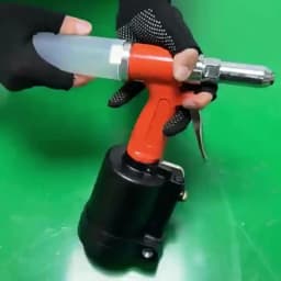 Pneumatic Air Riveter Gun Tool Set, Industrial Grade Nail Gun, Riveting Tool, 3/32" 1/8" 5/32" 3/16" Rivets, for DIY Home Repair