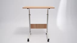 Office Desktop Desk Computer Wood Home Study Laptop Workplace Height adjustment with universal wheels